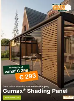 Tuinmaximaal Gumax® Shading Panel aanbieding
