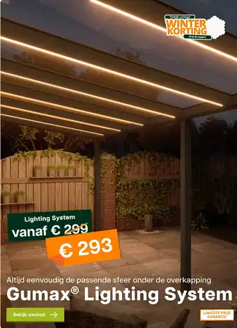 Tuinmaximaal Gumax Lighting System aanbieding