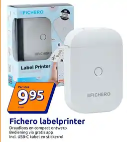 Action Fichero labelprinter aanbieding