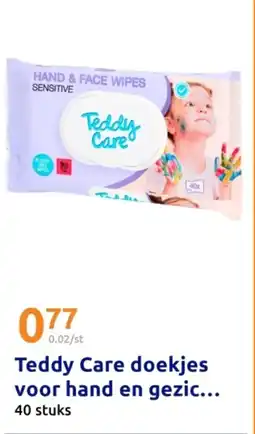 Action Teddy care doekjes voor hand en gezic aanbieding