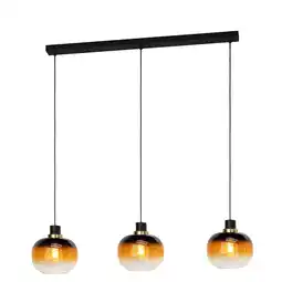 Praxis EGLO hanglamp Oilella zwart/bruin 3xE27 aanbieding