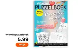 The Read Shop Vriendin puzzelboek aanbieding