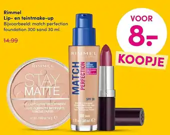 DA Rimmel Lip- en teintmake-up 30 ml aanbieding