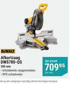 Pontmeyer Dewalt afkortzaag dws780-qs aanbieding