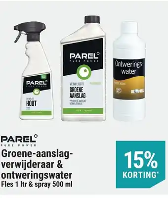 PAREL Groene-aanslag- verwijderaar & ontweringswater Fles 1 ltr & spray 500 ml