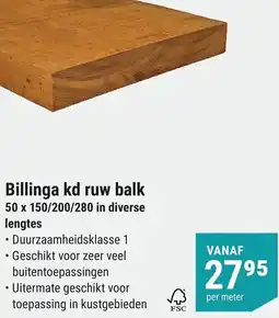 Pontmeyer Billinga kd ruw balk aanbieding
