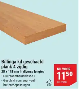 Pontmeyer Billinga kd geschaafd plank 4 zijdig aanbieding