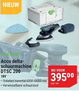 Pontmeyer Accu delta- schuurmachine dtsc 200 aanbieding
