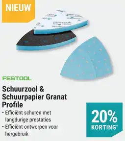 Pontmeyer Schuurzool & Schuurpapier Granat Profile aanbieding