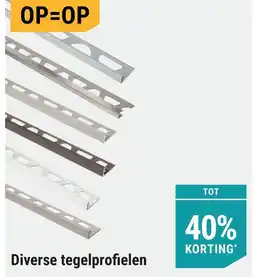 Pontmeyer Diverse tegelprofielen aanbieding