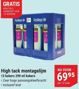 Pontmeyer High tack montagelijm aanbieding