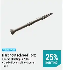 Pontmeyer Hardhoutschroef Torx aanbieding
