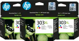 Coolblue HP 303XL Cartridge Kleur (3 stuks) aanbieding