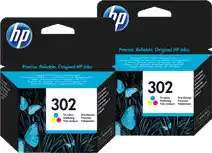 Coolblue HP 302 Cartridges Kleur Duo Pack aanbieding