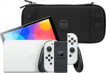 Coolblue Nintendo Switch OLED Wit + BlueBuilt Beschermhoes aanbieding