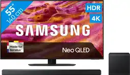 Coolblue Samsung 55 Neo QLED QN90F 4K (2025) + Samsung HW-QS700F (2025) aanbieding
