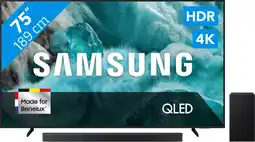 Coolblue Samsung 75 QLED Q7F4 4K (2025) + Samsung HW-B750F (2025) aanbieding