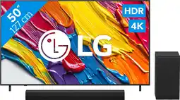 Coolblue LG 50 QNED82 4K (2025) + LG DS40T aanbieding