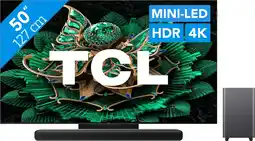 Coolblue TCL 50 QD Mini-led C71K 4K (2025) + TCL S55H 2.1 Soundbar aanbieding