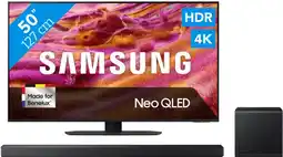 Coolblue Samsung 50 Neo QLED QN90F 4K (2025) + Samsung HW-QS700F (2025) aanbieding