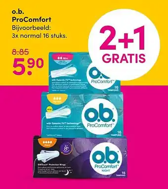 DA o.b. ProComfort aanbieding