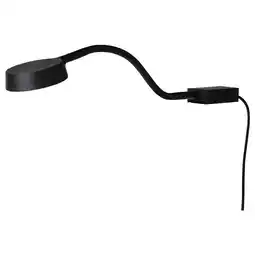 IKEA Zwarte ytberg wandlamp met een flexibele zwanenhalsarm voor gerichte verlichting aanbieding