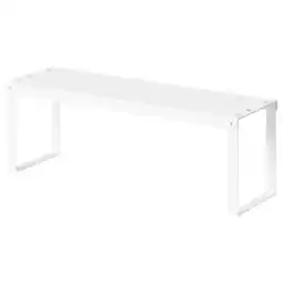 IKEA Variera wit metalen plankinzet, eenvoudig ontwerp, ideaal voor het opbergen in kasten aanbieding