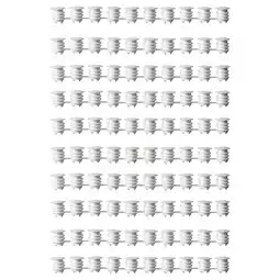 IKEA Rijen witte variera kastgatdoppen in polyethyleen, cilindrisch met flensbladen aanbieding