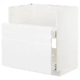 IKEA Metod keukenkast in wit. Modern design met geïntegreerde handgrepen en gladde lades aanbieding