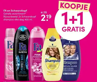 DA FA en Schwarzkopf 400 ml aanbieding