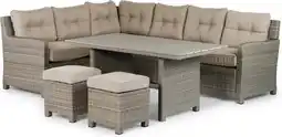 Intratuin Intratuin 6-zits diningset Wilson grijs / beige aanbieding