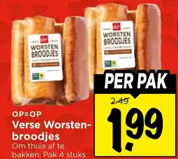 Vomar Voordeelmarkt Verse Worsten- broodjes aanbieding