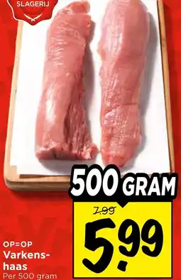 Vomar Voordeelmarkt Varkens- haas aanbieding