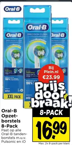 Vomar Voordeelmarkt Oral-B Opzet- borstels 8-Pack aanbieding