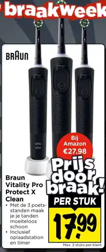 Vomar Voordeelmarkt Braun Vitality Pro Protect X Clean aanbieding
