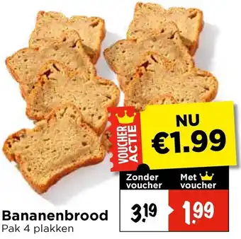Vomar Voordeelmarkt Bananenbrood aanbieding