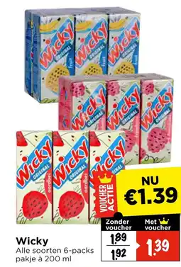 Vomar Voordeelmarkt Wicky aanbieding