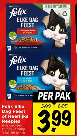 Vomar Voordeelmarkt Felix Elke Dag Feest of Heerlijke Reepjes aanbieding