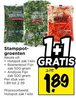 Vomar Voordeelmarkt Stamppot- groenten aanbieding