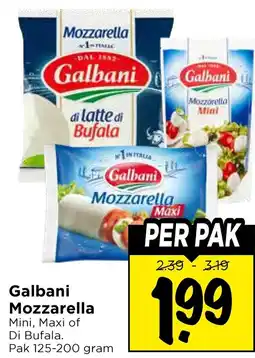 Vomar Voordeelmarkt Galbani Mozzarella aanbieding
