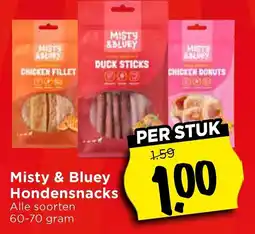 Vomar Voordeelmarkt Misty & Bluey Hondensnacks aanbieding