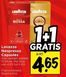 Vomar Voordeelmarkt Lavazza Nespresso Capsules aanbieding
