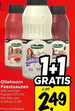 Vomar Voordeelmarkt Oliehoorn Feestsauzen aanbieding