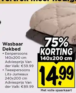 Vomar Voordeelmarkt Wasbaar Dekbed aanbieding