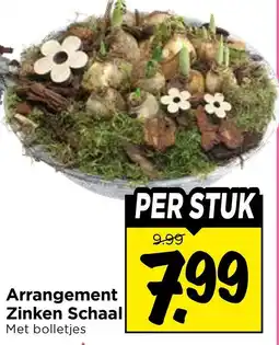 Vomar Voordeelmarkt Arrangement Zinken Schaal aanbieding