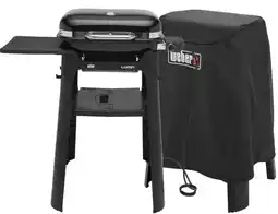Coolblue Weber Lumin Compact Black met Onderstel + Weber Hoes voor Lumin met Onderstel aanbieding