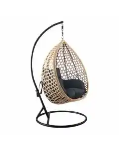 Heuts Hangstoel Alice wicker bruin - Pure Garden & Living aanbieding