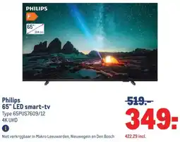 Makro Philips65 LED smart-tv aanbieding