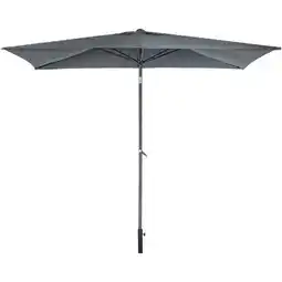 Praxis Central Park Stokparasol Cielo - 250x150cm - Antraciet - Kantelbaar Met Opwindmechanisme 180g/m² aanbieding