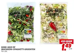 Dekamarkt Bami-nasi of macaroni-spaghetti groenten aanbieding